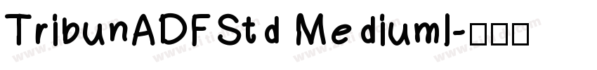 TribunADFStd MediumI字体转换